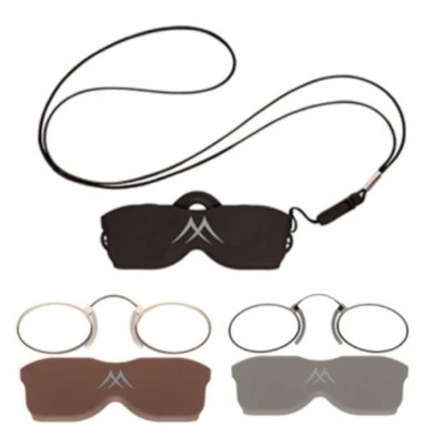 Occhiale da Vista / Lettura Pince Nez Montana NR2 in Metallo + Astuccio Laccio  - Immagine 1 di 4