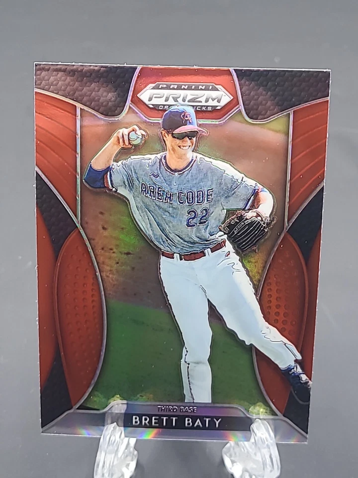 2019 Brett Baty SP Red Refractor Rookie Panini Prizm Draft Picks - Image 1 of 2