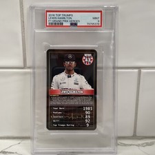 2016 Top Trumps F1 Grand Prix Heroes Lewis Hamilton PSA 9