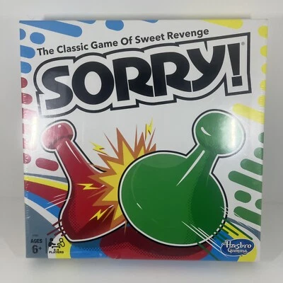 Hasbro Sorry Game NEW/Sealed 2020 Board Game Multi Player 6+ Family Fun - Image 1 of 4