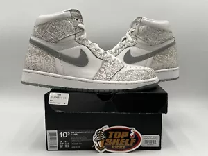 New DS Nike Air Jordan 1 High Laser 2015 Size 10.5 Rare Retro Authentic White OG - Picture 1 of 11