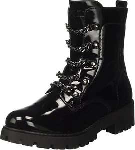 SCARPE ANFIBIO STIVALI DONNA CULT METALLICA 490 CLJ101806 PELLE NERO ORIGINAL AI - Picture 1 of 7