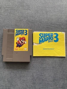 Carro IA Super Mario Bros. 3 Nintendo NES con Manual Gran Forma - Imagen 1 de 3