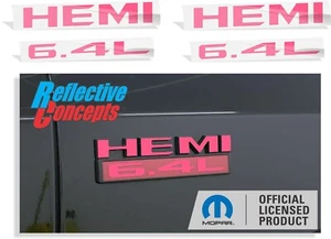 HEMI 6.4L Fender Emblem Overlay Decal Stickers - 2019-2024 Ram 2500 - Picture 1 of 67