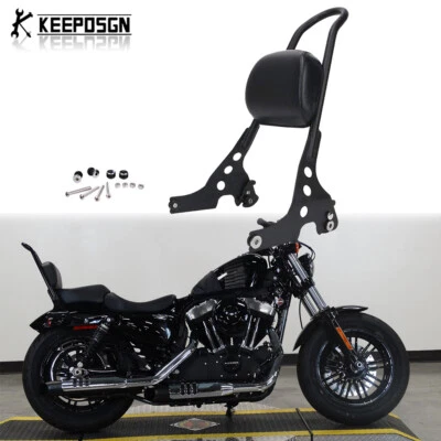 Passenger Backrest Sissy Bar For Harley Davidson Sportster Forty-Eight XL1200X Foto 1 de 4