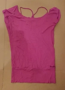 BNWT Women's Bench Top Maybeagain Pink Dual Layered Small Short Sleeved Straps - Picture 1 of 9