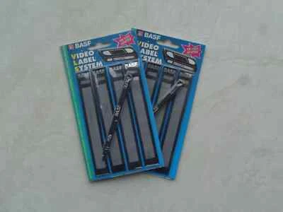 8 Writable Sticker Label + BASF Pen for VHS Cassette - New. - Image 1 of 2