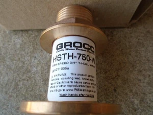 Groco HSTH-750-W Bronce Alta Velocidad A Través Casco Pasador Pickup Montaje con Tuerca Cantidad 10 - Imagen 1 de 7