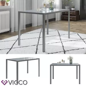Esszimmertisch "Grand Metall" Grau, 120 x 70 x 75 cm, moderner Esstisch Vicco - Bild 1 von 8