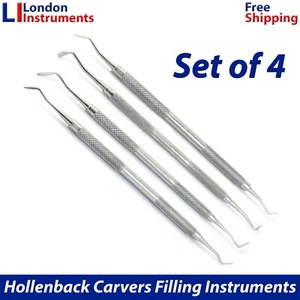 Hollenback Amalgam Restorations Anatomy Dental Wax And Amalgam Carvers Set of 4 - Picture 1 of 6