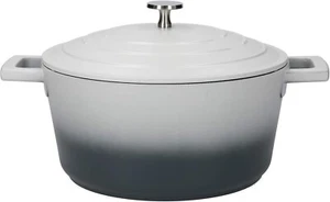 MasterClass Casserole Dish with Lid 4 Litre/24 cm Cast Aluminium Ombre Grey - Picture 1 of 12