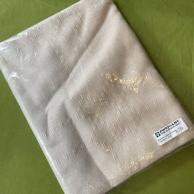 Zweigart 18 Count Blank 100% Cotton Anne Cloth Afghan (1.2 yds) 45x57 Cream - Image 1 of 3