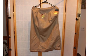 NOS Vintage 27" Skirt Lined Polyester Brown Zipper Women Clothing Professional - Picture 1 of 2