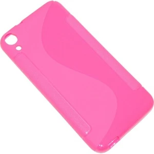SSYL CUSTODIA SILICONE S-LINE COVER TPU BACK CASE GEL HTC DESIRE 820 PINK ROSA - Foto 1 di 4
