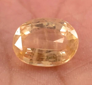 100% Natural Ceylon Yellow Sapphire 8.75 CT Oval Shape 13x10 mm Loose Gemstone - Picture 1 of 8