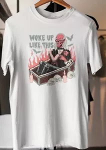 Tales From The Crypt | T-shirt bianca da uomo Crypt Keeper si è svegliata così taglia large - Foto 1 di 3