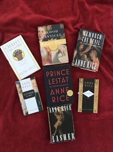 Anne Rice Book Lot: The Vampire Chronicles SIGNED first edition - Picture 1 of 15