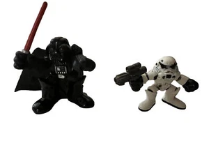 DARTH VADER And STORM TROOPER Star Wars Galactic Heroes Hasbro Playskool Figure - Picture 1 of 4