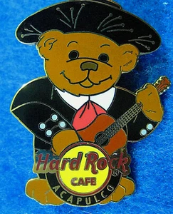 ACAPULCO MEXICO SOMBRERO HERRINGTON CITY MARIACHI BEAR Hard Rock Cafe PIN LE - Bild 1 von 1