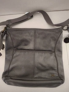 The Sak grau Lucia Leder 11" breiter verstellbarer Riemen kleiner Schaden siehe Foto  - Bild 1 von 7