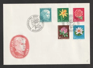 1964 Switzerland Pro Juventute. Flowers FDC. Bern First Day Cover - Picture 1 of 1