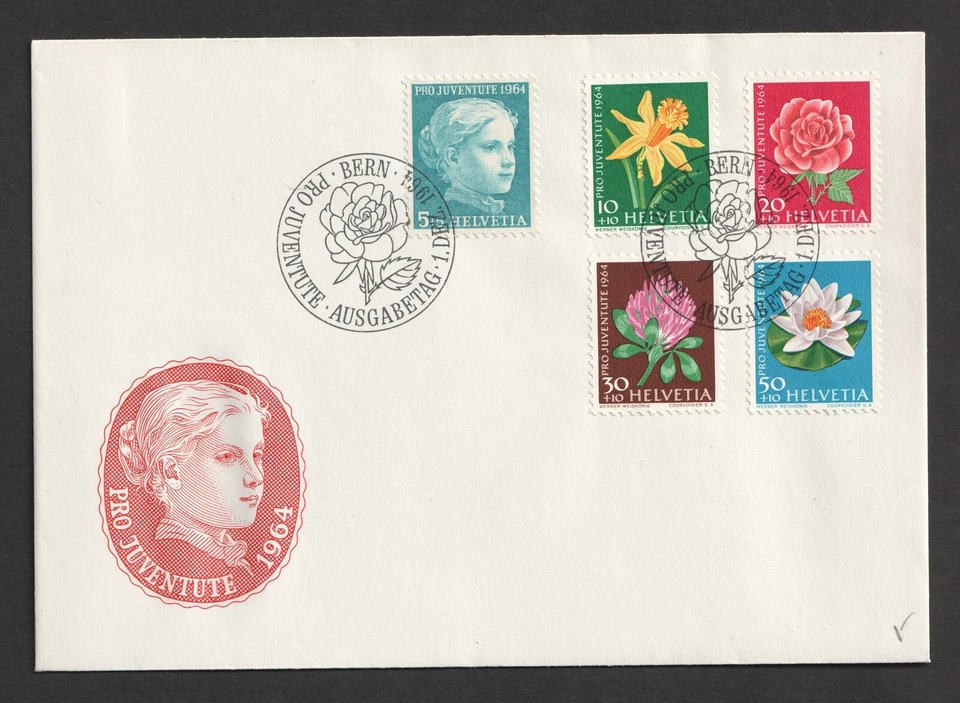 1964 Switzerland Pro Juventute. Flowers FDC. Bern First Day Cover - Image 1 of 1