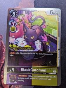 BlackGatomon Pre-Release Foil - BT8-077 NM - Digimon TCG - Picture 1 of 1