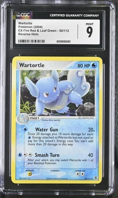 CGC 9 Wartortle EX Fire Red & Leaf Green 50/112 Reverse Holo Pokemon Card - Image 1 of 2