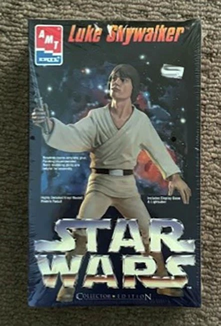 Kit Modelo Figura Sellada Star Wars Luke Skywalker AMT Único Dueño Nuevo en Caja Foto 1 de 1