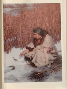 Impresión litográfica de prueba de artista firmada por Tom Lovell 1987 edición AP NATIVO AMERICANO - Imagen 1 de 10