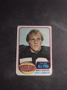 1976 Topps #220 Jack Lambert Rookie Pittsburgh Steelers HOF Low Grade  - Bild 1 von 2