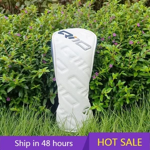 New TLM Qi10 golf club headcovers driver wood 3 / 5 hybrid cover 135UT set white - Picture 1 of 15