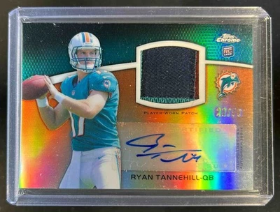 2012 Topps Chrome Ryan Tannehill Rookie Auto Patches RC Rookie #20/50 Dolphins - Image 1 of 2