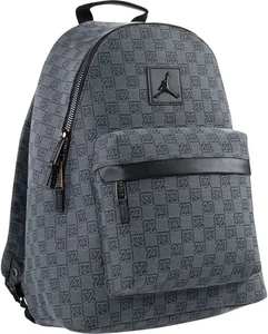 $100 Nike Air Jordan Monogram Logo Jacquard Backpack 20L Luxury Travel Gray - Picture 1 of 9