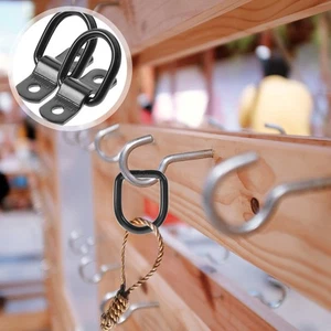 10Pcs Tie Down Anchor D Ring Heavy Duty Surface Mount Hooks Lb Capacity - Picture 1 of 10