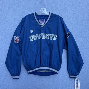 Dallas Cowboys Jacke Herren blau NFL Football Reebok V-Neck Pullover Windbreaker - Bild 1 von 9