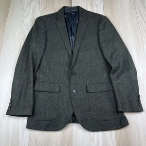 JCrew Ludlow Blazer English Herringbone MOON Tweed Dark Green Mens Sz 38R - Picture 1 of 15