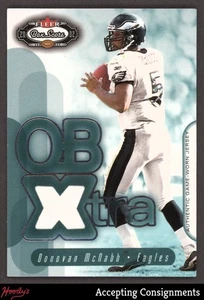 2002 Fleer Box Score QBXtra Jerseys #8 Donovan McNabb GAME-USED JERSEY EAGLES - Picture 1 of 2