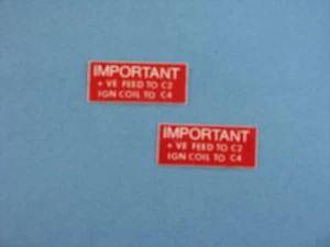 JAGUAR XKE SIIIE V12E 1971 1972 1973 1974 XJ6 XJ12,S LUCAS STARTER RELAY DECAL  - Picture 1 of 1