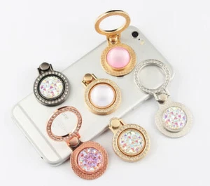 LiliDreamStore 360 Rotating Fashion Crystal Cell Phone Finger Ring Stand Holder - Picture 1 of 18
