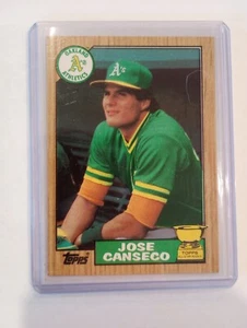 1987 Topps Baseball Jose Canseco #620 87 Oakland A's Gold Cup RC NEAR MINT! - Bild 1 von 3