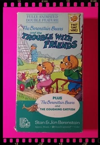 The Berenstain Bears and the Trouble with Friends-VHS-Long John Silvers Edition - Picture 1 of 6