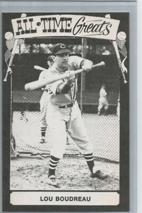 1973-80 TCMA All-Time Greats Post Card Lou Boudreau Stat Back Post Card - Bild 1 von 2