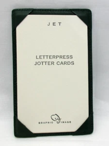 Jotter Leather 3x5" Personal Pocket with 24 Cards Refillable Graphic Image Black - Picture 1 of 5