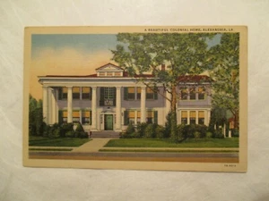 Louisiana Postkarte Kolonialheim Alexandria LA - Bild 1 von 2