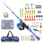 Kids Fishing Rods & Roll Combo Complete Set 1.2/1.5m Telescope Casting Rods P0G3