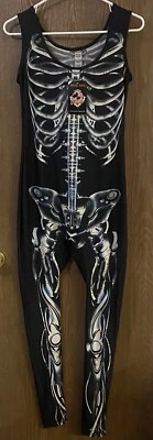 Nuevo Body Esqueleto - Disfraz Música Piernas 70790 - Negro Foto 1 de 4