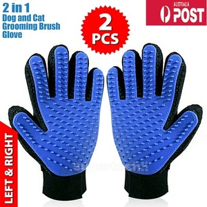Efficient Pet Hair Remover Mitt Enhanced 5 Finger Design Gentle Deshedding Brush - Picture 1 of 21
