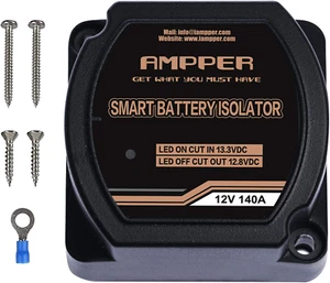 12V 140Amp Dual Battery Isolator, Battery Voltage Sensitive Relais (VSR) Smart B - Bild 1 von 7