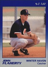 1989 Winter Haven Red Sox Star #7 John Flaherty